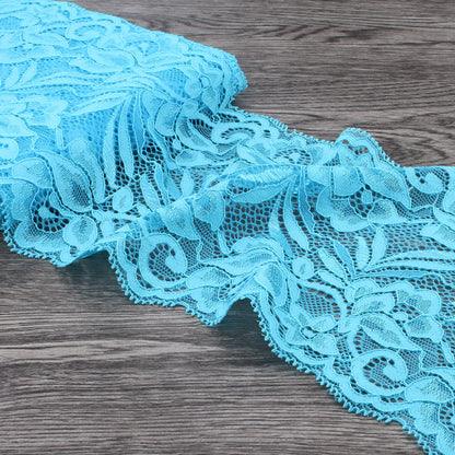 15cm Wide Lace Fabric Elastic Lace Ribbon 1meter DIY Apparel Sewing Handmade Crafts Lace Tape