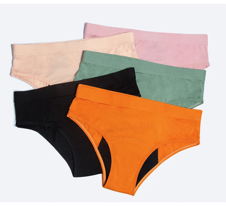 Women's Menstrual Panties Leak Proof Bikini Menstrual Strong Menstrual Cycle Absorbent Underwear Abundant Flow Menstrual Briefs