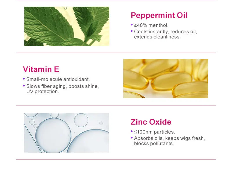 PURC PURC Wig Fragrance Spray Remove Odor Smoothing Shiny Wigs Hair Care 100ml