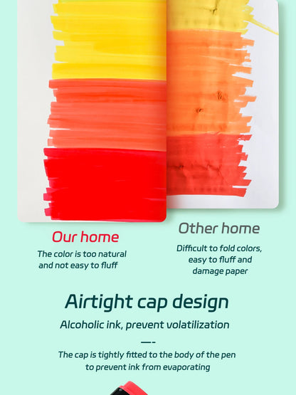 24-168 Color Alcohol Double-ended Oily Marker Painting Art Set Office Culture and Educational Supplies