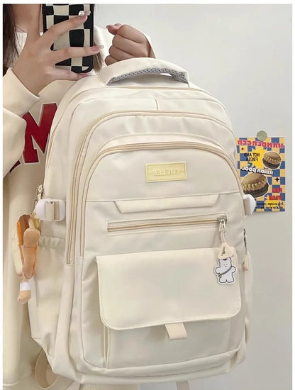 Japanese style Junior High School Large Capacity Backpack High School Student school bags Simple and Versatile Laptop Backpacks