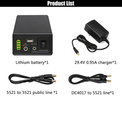 12V Power Bank 24V 18650  Rechargeable Lithium Battery 5V 24V Power Bank Auxiliary 44800Mah Power Bank 12V Mobile Power Supply