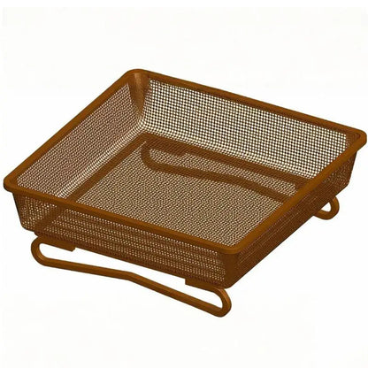 HUA Wild Bird Feeders Square Ground Tray Bird Feeder Metal Mesh Bowl High-capacity Ground Animal Feeding Tray Pet Feed Supplies
