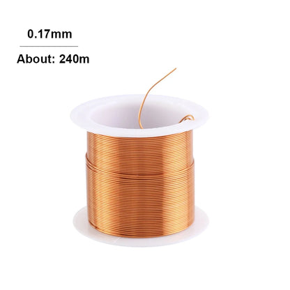 50g copper wire diameter 0.1~0.35mm length about 55m-650m cable copper wire wire copper paint wire enameled copper winding wire