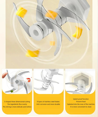 Multi functional food processor, household food processor, baby food grinder, garlic puree blender, kitchen tool