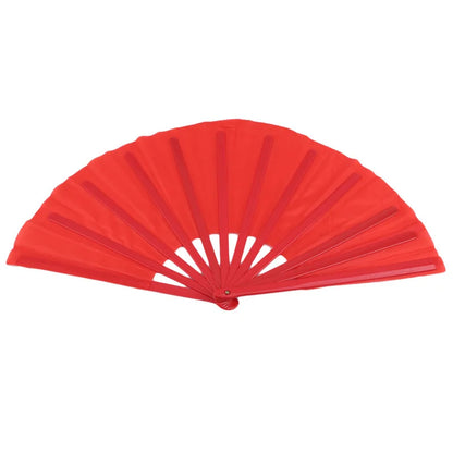 Large Kung Fu Sound Fan Plastic Bone Martial Arts Performance Elegant Hand Folding Stage Fan Opera Magic Props Summer Cool Fans