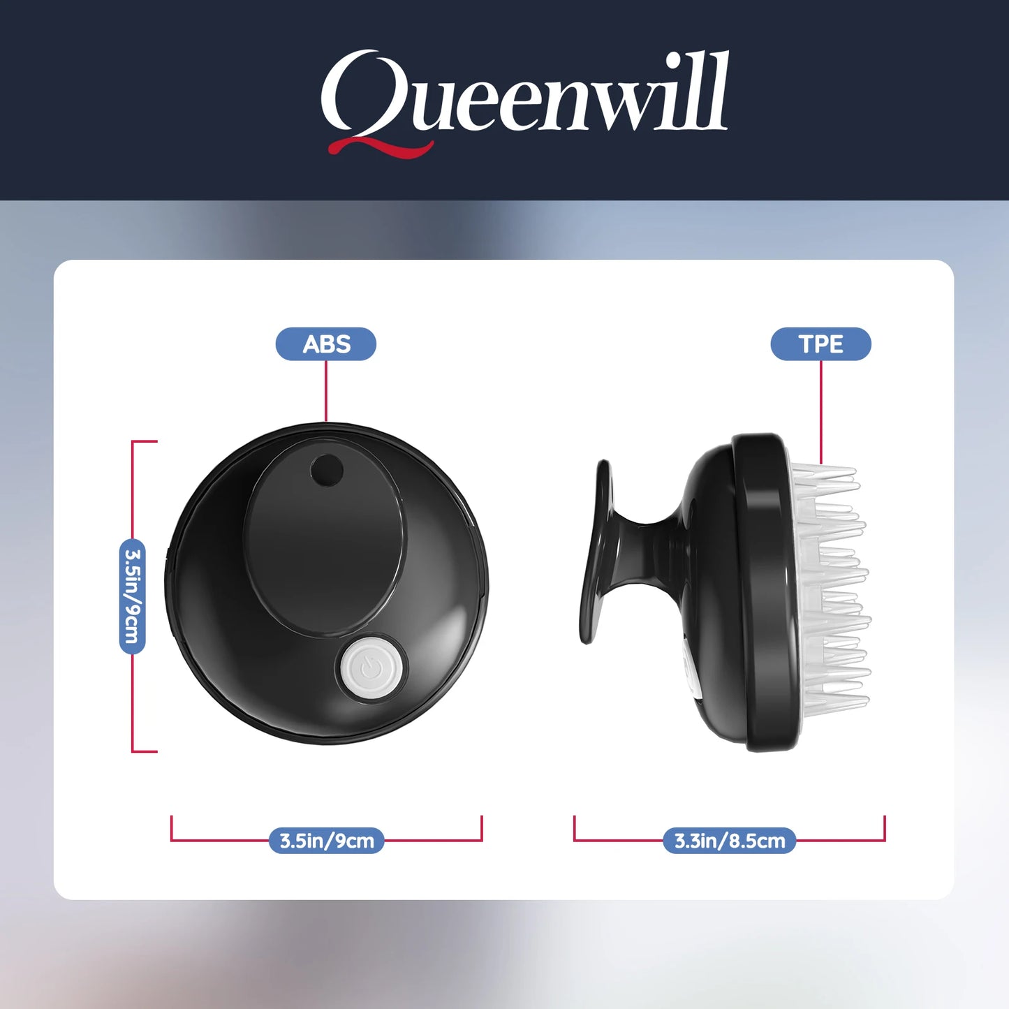 Scalp Massager Hair Growth Scalp Scrubber with Soft Silicone Bristles for Hair Growth Dandruff Removal, Hair Shampoo Brush Scalp