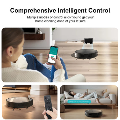 Robot Vacuum Cleaner Combo Mop,4000PA Suction Robotic,WiFi/Voice Control,Auto-Recharge,Pet Hair For Home Vacuum Cleaning Robot