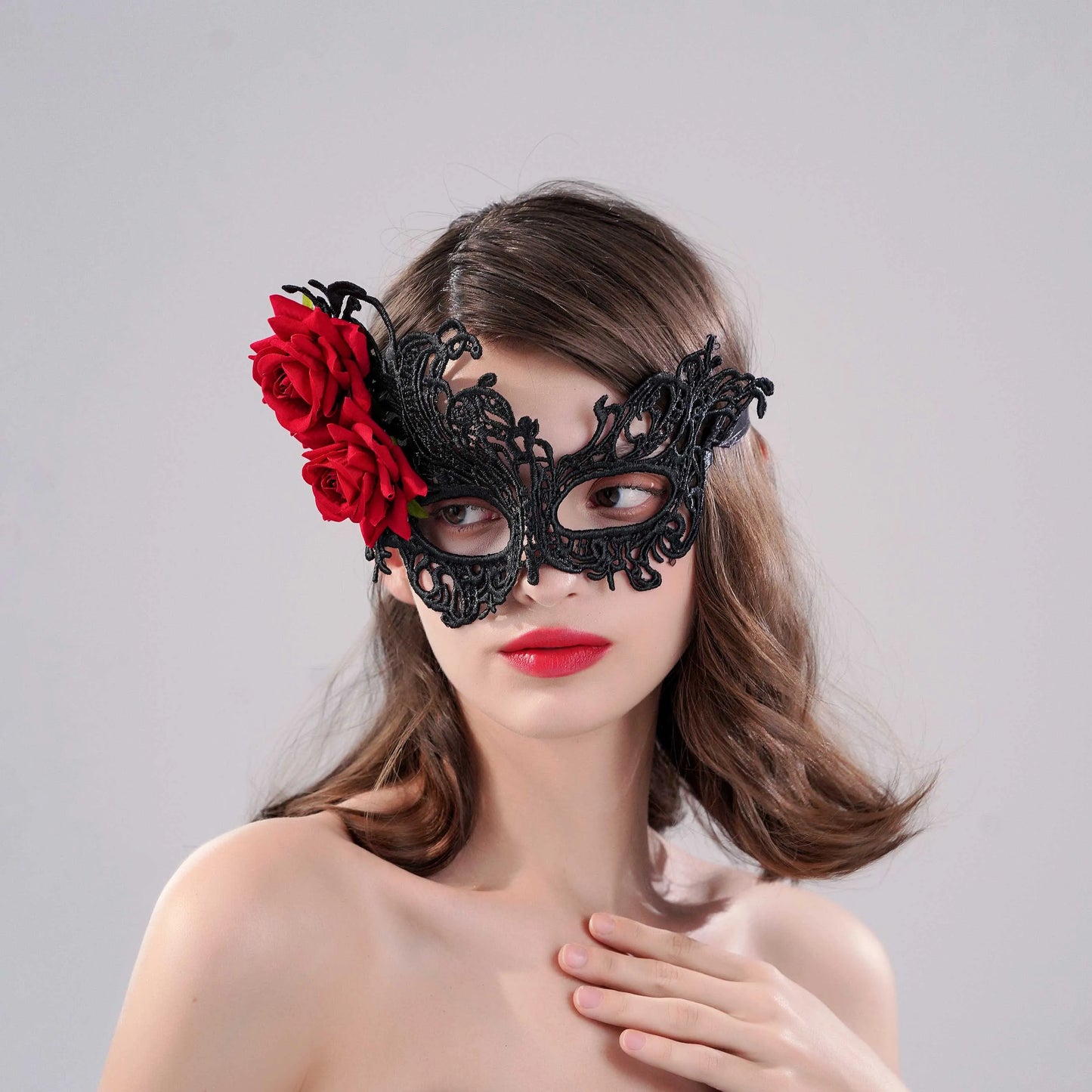 Itacazzo Decorative Props Hollow Lace Charming & Sexy Ladies' Masquerade Ball Decorative Mask