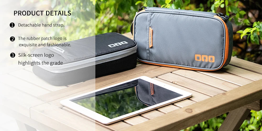 Travel Essentials Cable Organizer Bag - Small Charging Cord Storage, Charger, Cables, Cord Storage and Accessory Bag