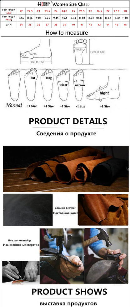 FEDONAS Fashion Classic Soft Genuine Leather Flats Shoes Elegant Basic Square Toe Flats Platforms Spring Summer Office Shoes