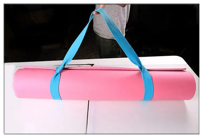 Adjustable Yoga Mat Belts Yoga Mat Shoulder Carrier Yoga Straps Exercise Stretch Yoga Belts Fitness Gym Sports Rope 165cm*3.8cm