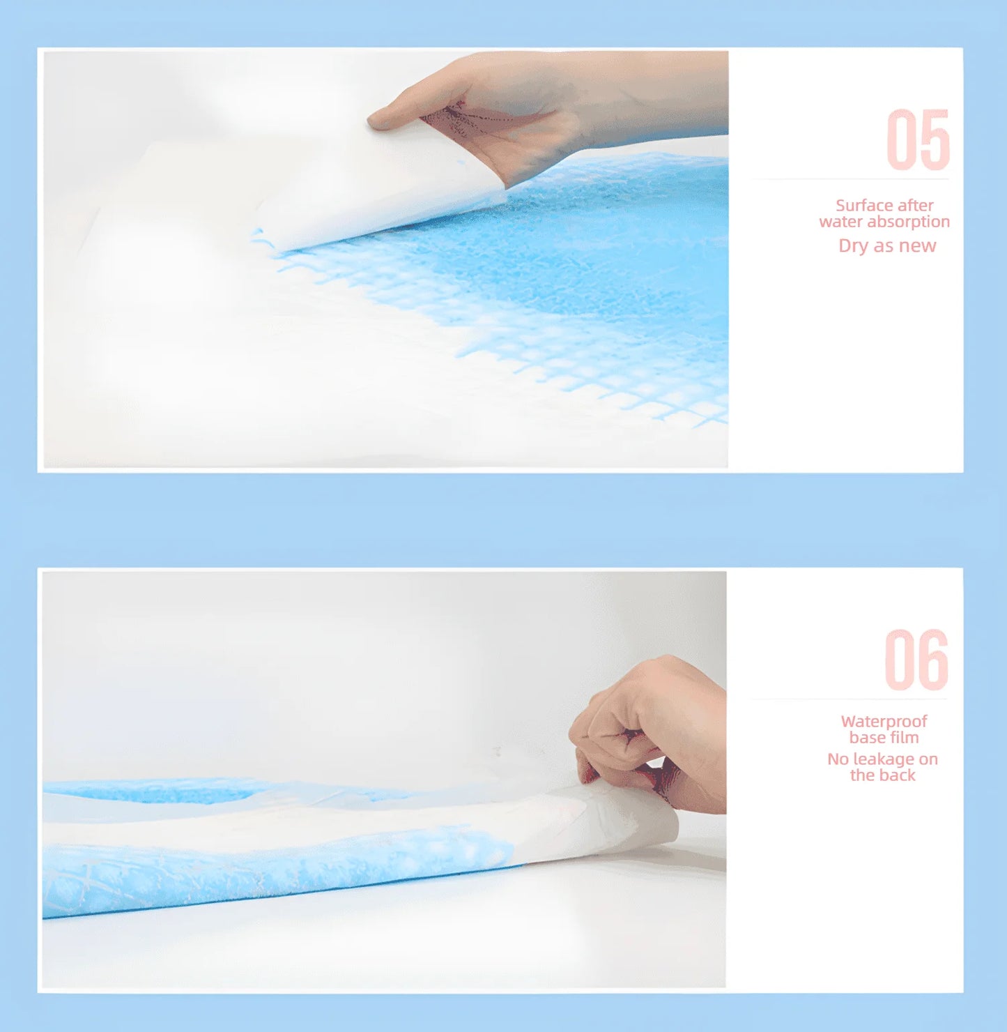 100/50/40/20PCS Pet Diaper Pads Absorbent Odor-Control Quick Dry Puppy Dog Training Pee Mats Pet Supplies Dog Toilet Disposable