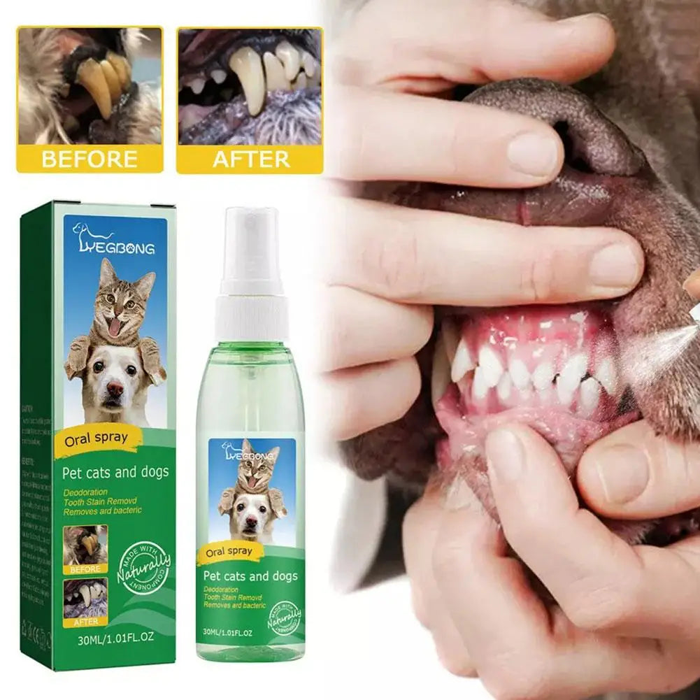 30ml/Bottle Dog Oral Spray Dog And Cat Tooth Cleaning Spray Tooth Spray Dog Oral Spray Pet Breath Freshener Oral Spray