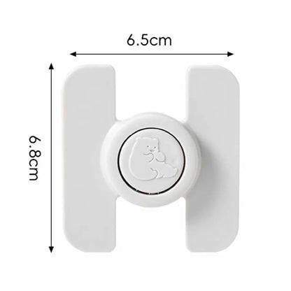 2pcs Child Multi Functional Safety Locks Double Buckle Lock for Refrigerator Cabinet Lock Anti-Pinching Hand Security Protection
