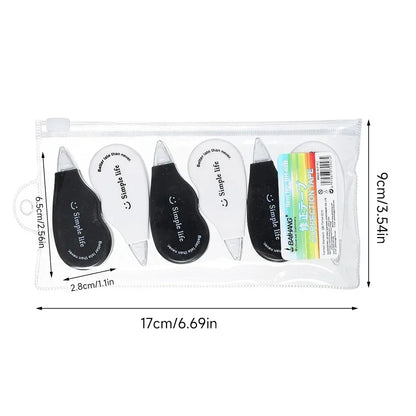Mini White Correction Tape Multi-style Large Capacity Student Kawaii Error Correction Erasers Student School Stationery Supplies