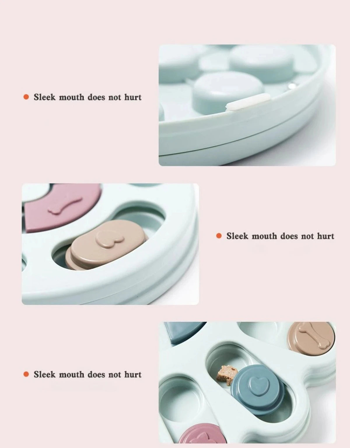 Smart Tool Food Compartments Pet Slow Feeder Wheel Puzzle Dog Feeding Tray Slow Feeder Pet Bowl for Cats Dogs Playing Toys