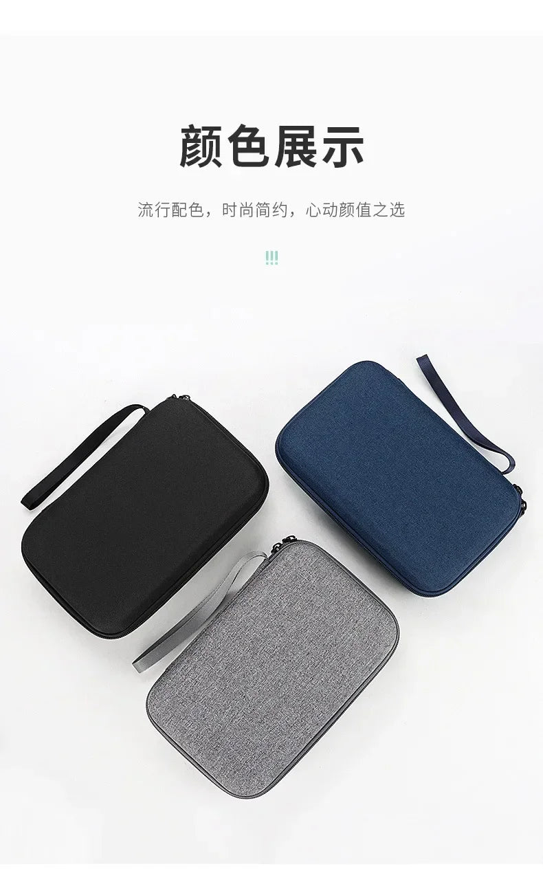 Large Capacity Travel Electronics Accessories Organizer Tablet Hard Disk Cable Portable Storage Bag EVA Airbag Travel Bags