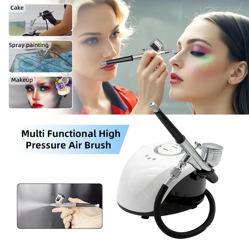 Portable Airbrush Skin Care Beauty Tool With Compressor Air Brush Nail Art Paint Facial Cleansing Rejuvenating Moisturizing