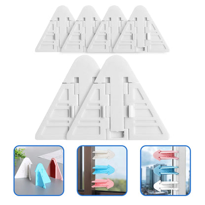 6 Pcs Hand Sliding Door Child Lock Baby Proof Security ABS Safety Lock No Screws Easy Install Closet Glass Wardrobe