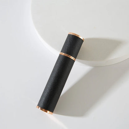 10 ml Portable Perfume Bottle for Travel, Mini Refillable Perfume Dispenser Artificial Leather Leak-Proof Perfume Sprayer, Suit