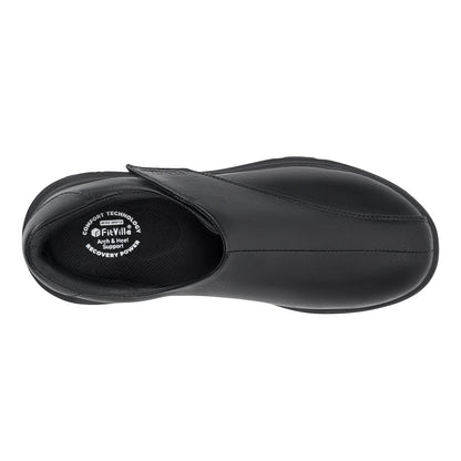 FitVille Men's Leather Shoes Diabetic Shoes Casual Oxford Shoes Adjustable Lightweight Formal Business Shoes for Swollen Feet