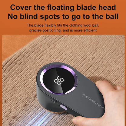 Electric Lint Remover Electric Hairball Sweater Trimmer Type-C USB charging Convenient Smart LED Pellet Cutter Fast Household