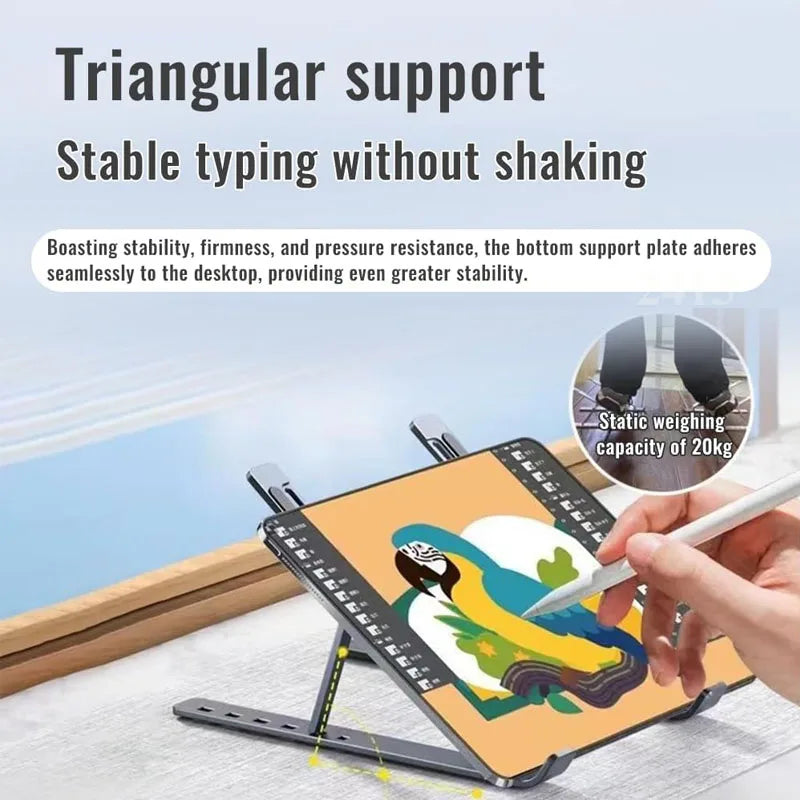 Adjustable Laptop Stand Portable Foldables Laptop Stand Ventilation And Cooling Computer Laptop Stand Tablet  Mobile Phone Stand