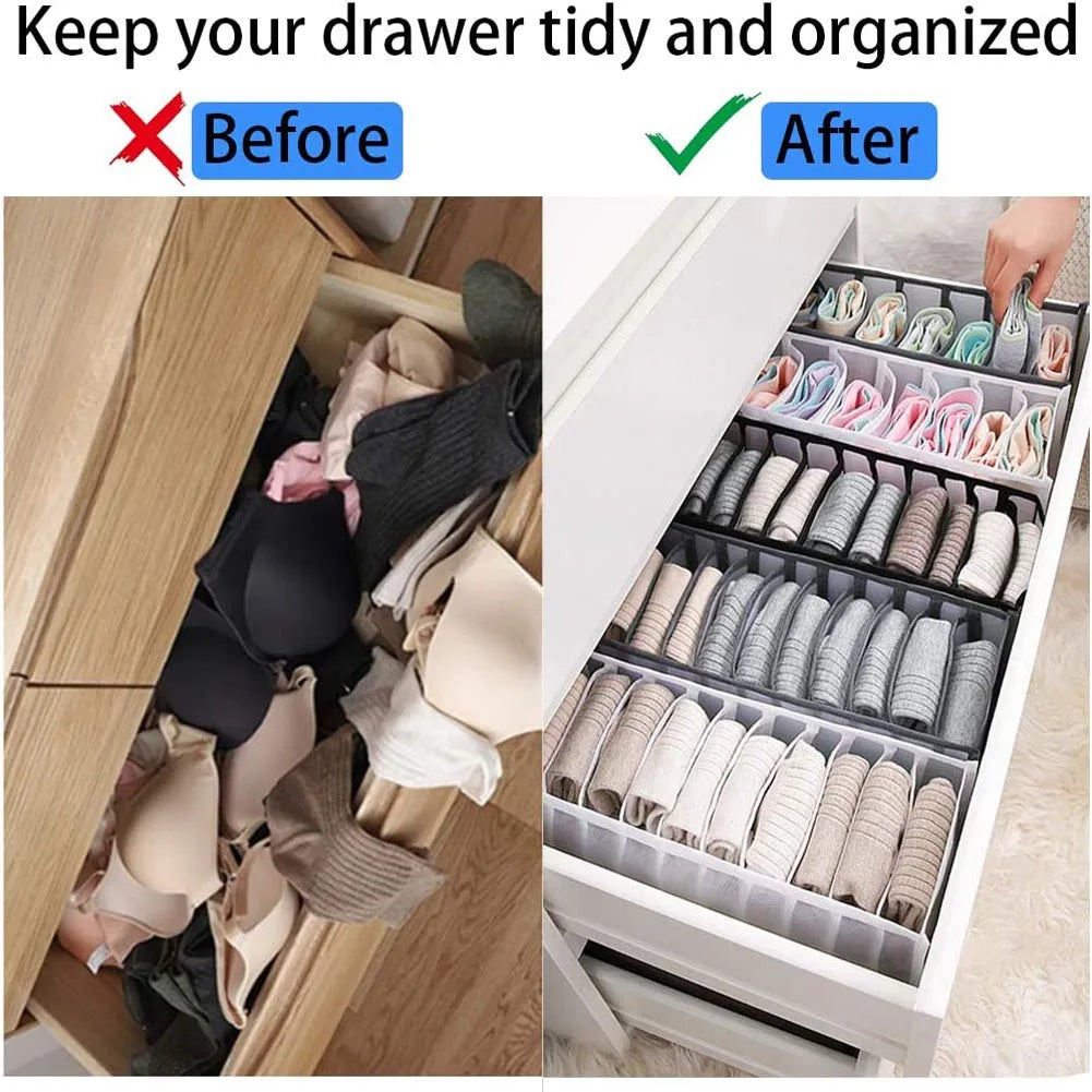 Closet Organizer Underwear Organizer For Wardrobe Clothes Organizers Cabinets Drawer Organizers Bra Socks Storage Organizer Box