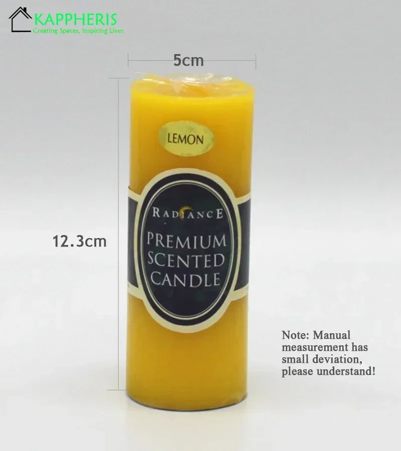 Flameless Pillar Candles Black Red Yellow Scented Candles Large Soy Wax Prayer Church Candles Aromatherapy