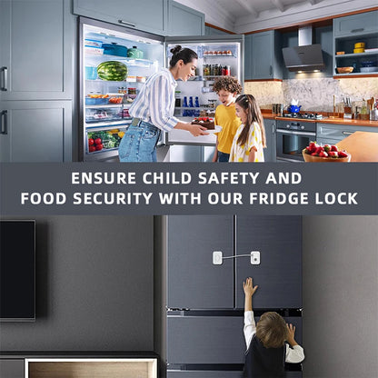 Safety lock Door and window,Fridge Lock,Traceless Adhesive No Drilling,Child Safety Cabinet Locks,for Fridge,Cabinet Locks, Draw