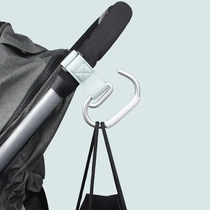 Creative PU Baby Stroller Hooks Cart Organizer Solid Color Hanging Hook Stroller Accessories Cartoon Stroller Accessories Pram