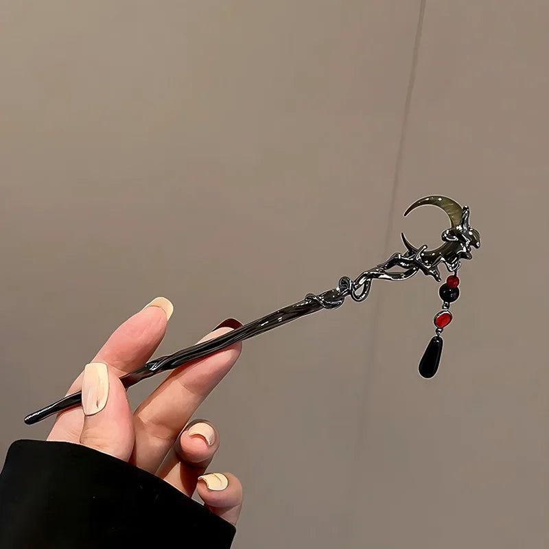 Fashion Women Hair Accessory Unique Design Alloy Hair Stick Suitable Daily Gathering Paired Niche Jewelry Hair Clips Hair Needle