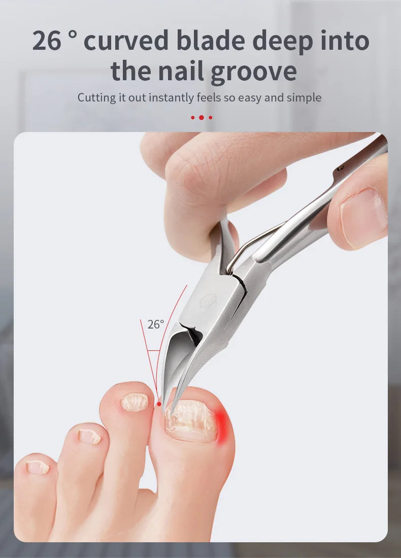 Stainless Steel Nail Scissors Dead Skin Cuticle Remover Nail Clippers Ingrown Toenail Foot Care Tool Eagle Beak Plier