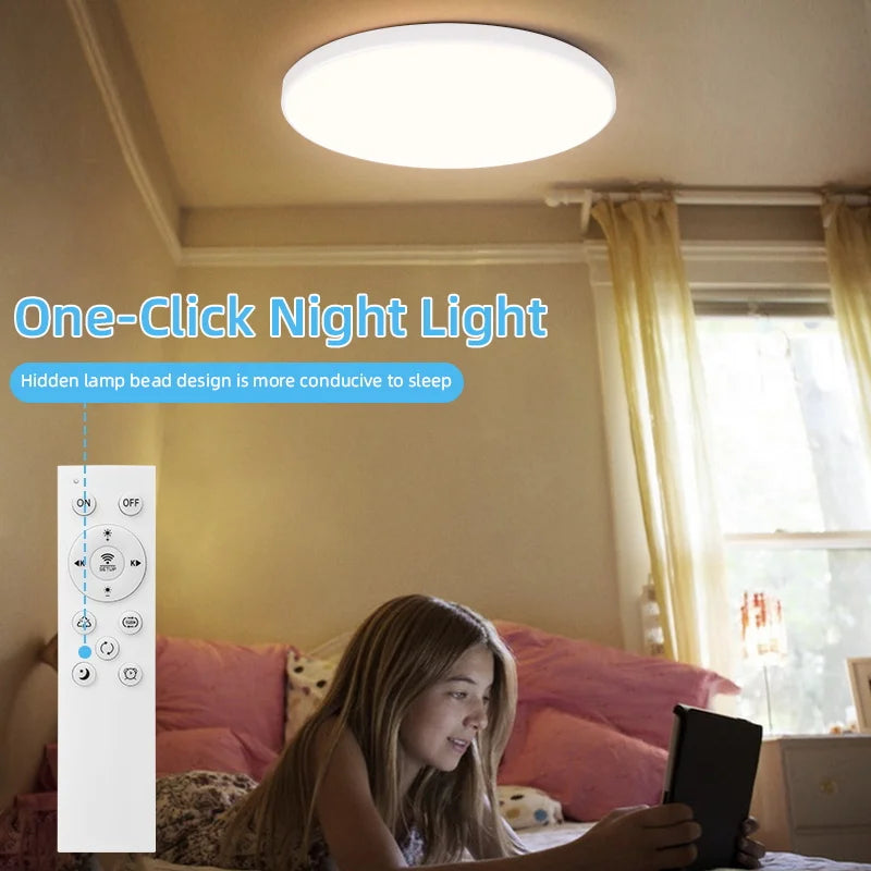 Smart lamp Led RGB Ceiling Light 24W Dimmable 110V-265V Ultra Thin Bluetooth APP Control Lamps for room led light Global version