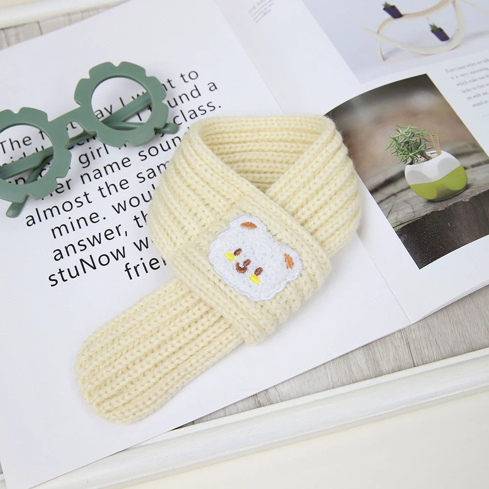 Puppy Accessories Pet Supplies Wool Puppy Scarves Pet Cat Scarves Keep Warm In Autumn Winter Pet Supplies Pet Scarves Product