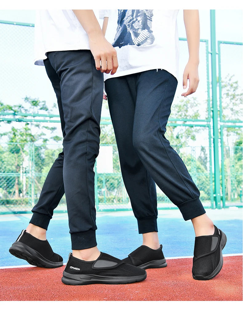 Diabetic Shoes for Men Wide Width Walking Shoes Slip-On Orthopedic Shoes for Swollen Feet Foot Pain Relief Cushion Sneakers