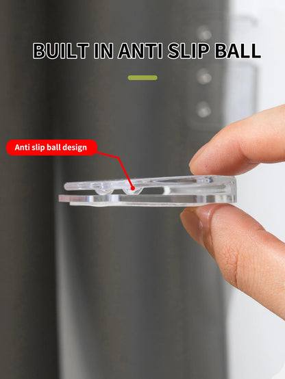 4PCS Non-Punching Shower Curtain Clamp Shower Curtain Organizer Does Not Harm Wall Curtain Transparent Shower Curtain Retainer