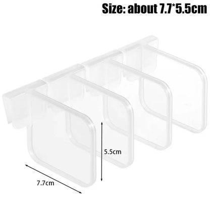 1Pcs/1Set Fridge Side Door Refrigerator Partition Board Kitchen Accessories Home Separating Storage Shelf Bottle Can Organizer