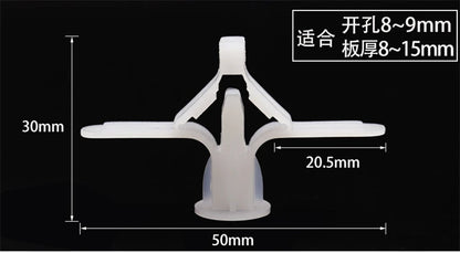 50/100Pcs Expansion Drywall Anchor Kit With Screws Self Drilling Wall Home Pierced Special For Nylon Plastic Gypsum Board 앙카