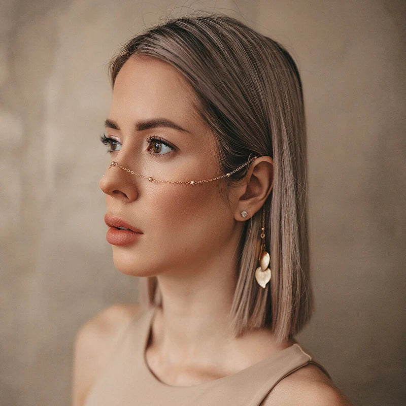 Fashion Sexy Face Chain Punk Fringe Earrings Accessory Adjustable Face Chain Face Fashion Jewelry Accessories