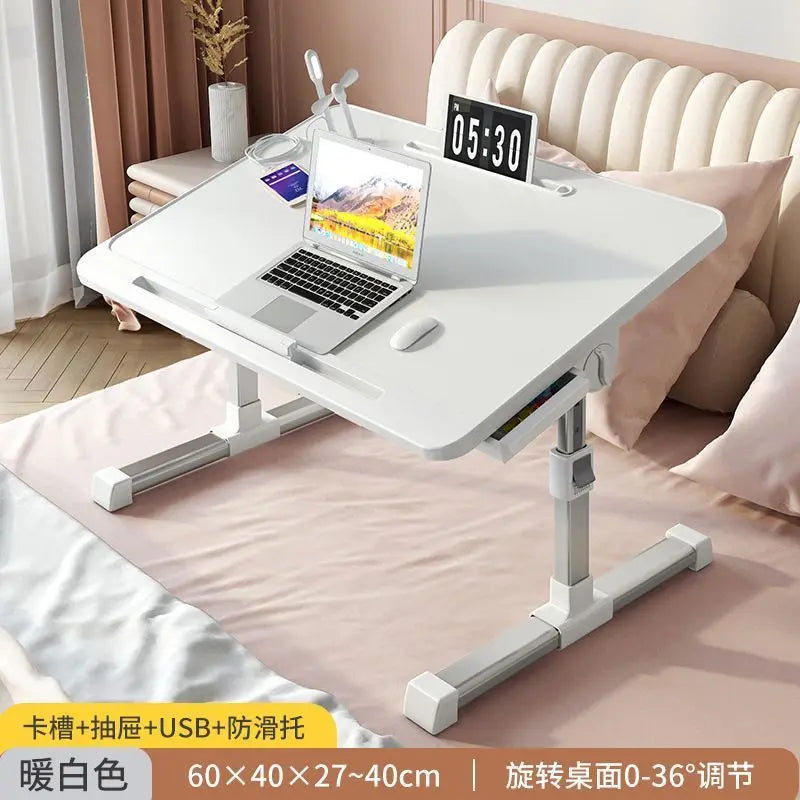 Bed Dormitory Student Writing Bed Desk Laptop Office Small Table Board Foldable Lift