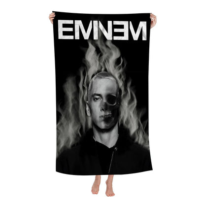 Super Rapper E-Eminems Cartoon Beach Towel Cute Kawaii Room Decor Bath Girls Children Hand Towels For Bathroom Shower