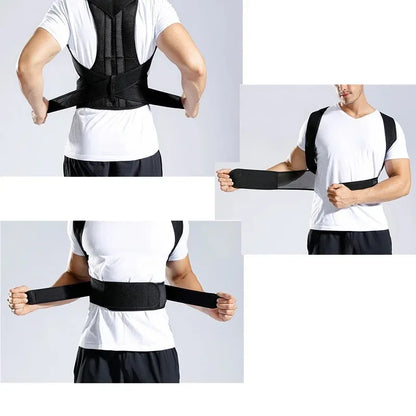 Posture Corrector Back Support Belt Orthopedic Posture Corset Back Brace Support Back Straightener Adjustable Shoulder Wrap XXXL