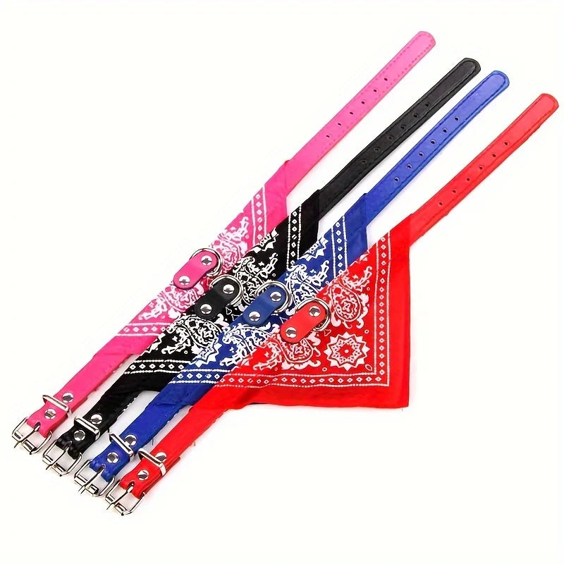 Pet Ethnic Style Soft Pet Dog Collar Adjustable Pet Cat Scarf Collars Neckerchief Pet Accessories
