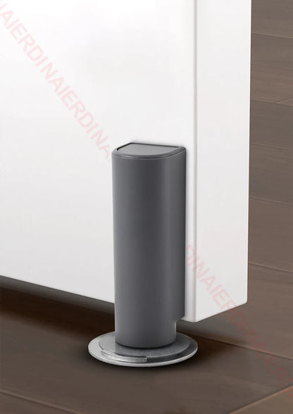 NAIERDI Magnetic Door Stopper Stainless Steel Heavy Duty Door Stop Black Nail-free Door Suction Door Holder Door Hardware