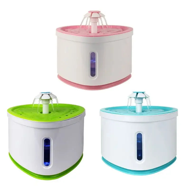 2L pet dog automatic electric USB silent water dispenser Cat heart-shaped fountain water dispenser