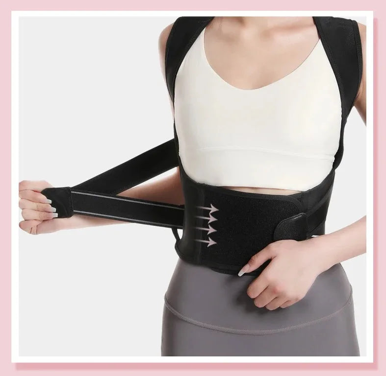 Gym Lumbar Belt Posture Corrector Women Men Adjustable Shoulder Posture Brace Back Straightener Body Shape Support Correction