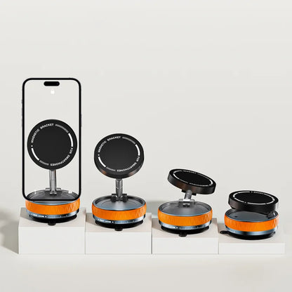 Magnetic Car Mount Stand Vacuum Strong Suction Stand Phone Holder Foldable 360 Rotation Adjustable Car Phone Bracket for Magsafe