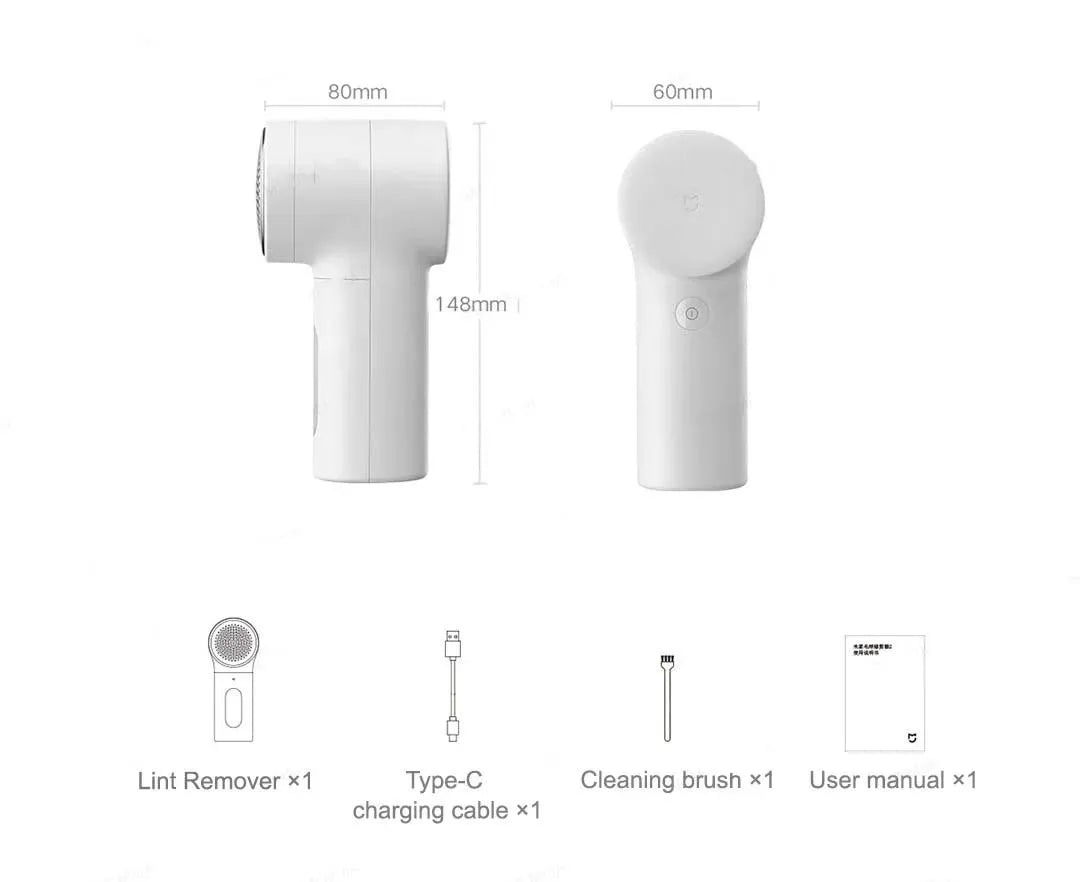 Original 2025 New XIAOMI MIJIA Lint Remover 2 Rechargable Cloth Fabric Shaver Fluff Pellet Remove Machine for Clothes Sweater
